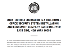 Tablet Screenshot of locktech-usa.com